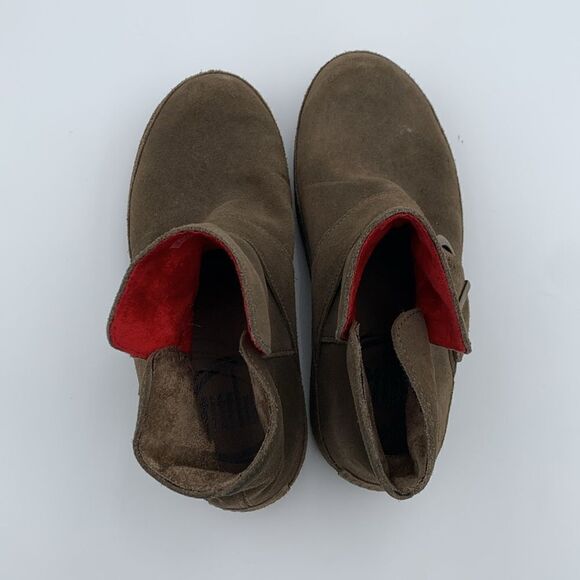 Fitflop Dash style brown suede pull on ankle boots thick active sole woman’s 8 - Picture 10 of 12